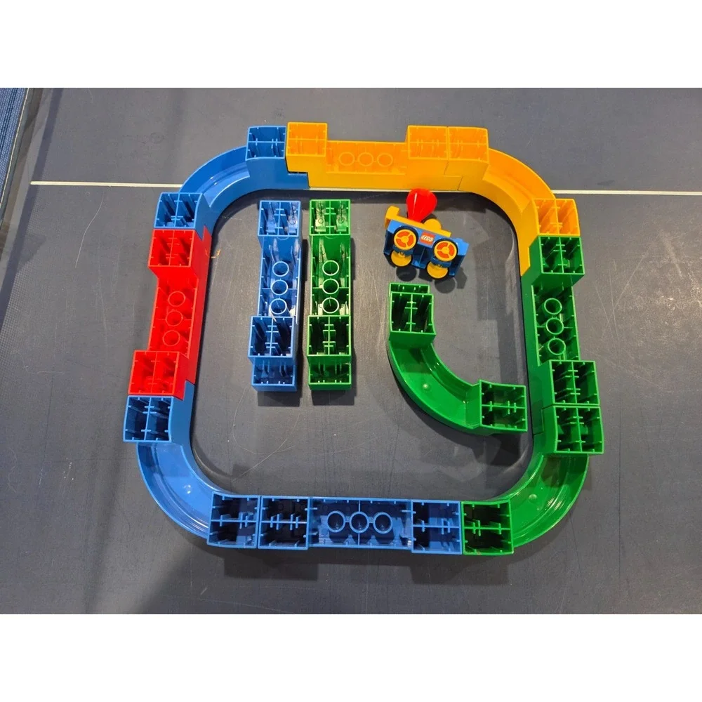 Vintage Lego Duplo Set Circus Freeway Monorail Train Track Figures